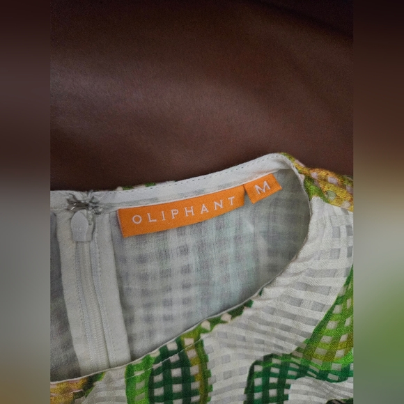 Oliphant Tropical Green and White Maxi Dress - Picture 5 of 7